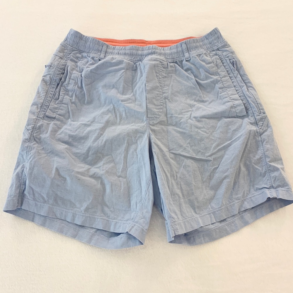 Birddogs Lined Gym Shorts Mens Size M Blue Athletic Training Cotton Spandex 7in